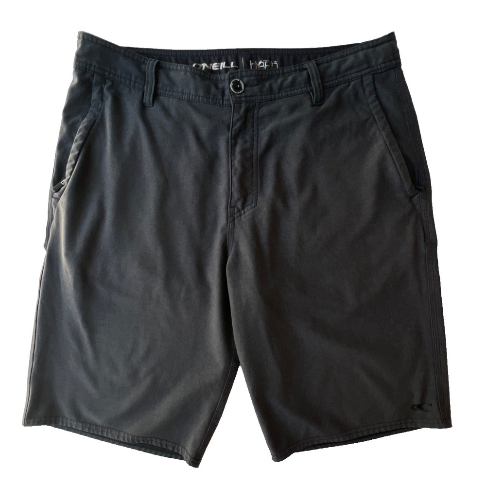 O'Neill Hybrid Shorts Mens 32 Brown 2-Way Stretch Lightweight Performance Sporty